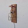 Opviq Lámpara de pared de madera y oro rosa Pp168